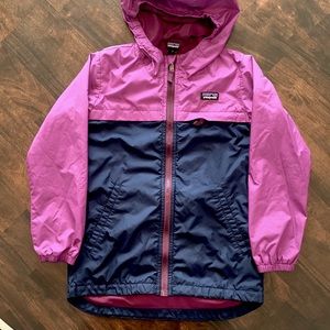 Patagonia Small Fleece Lined Jacket (purple&navy)